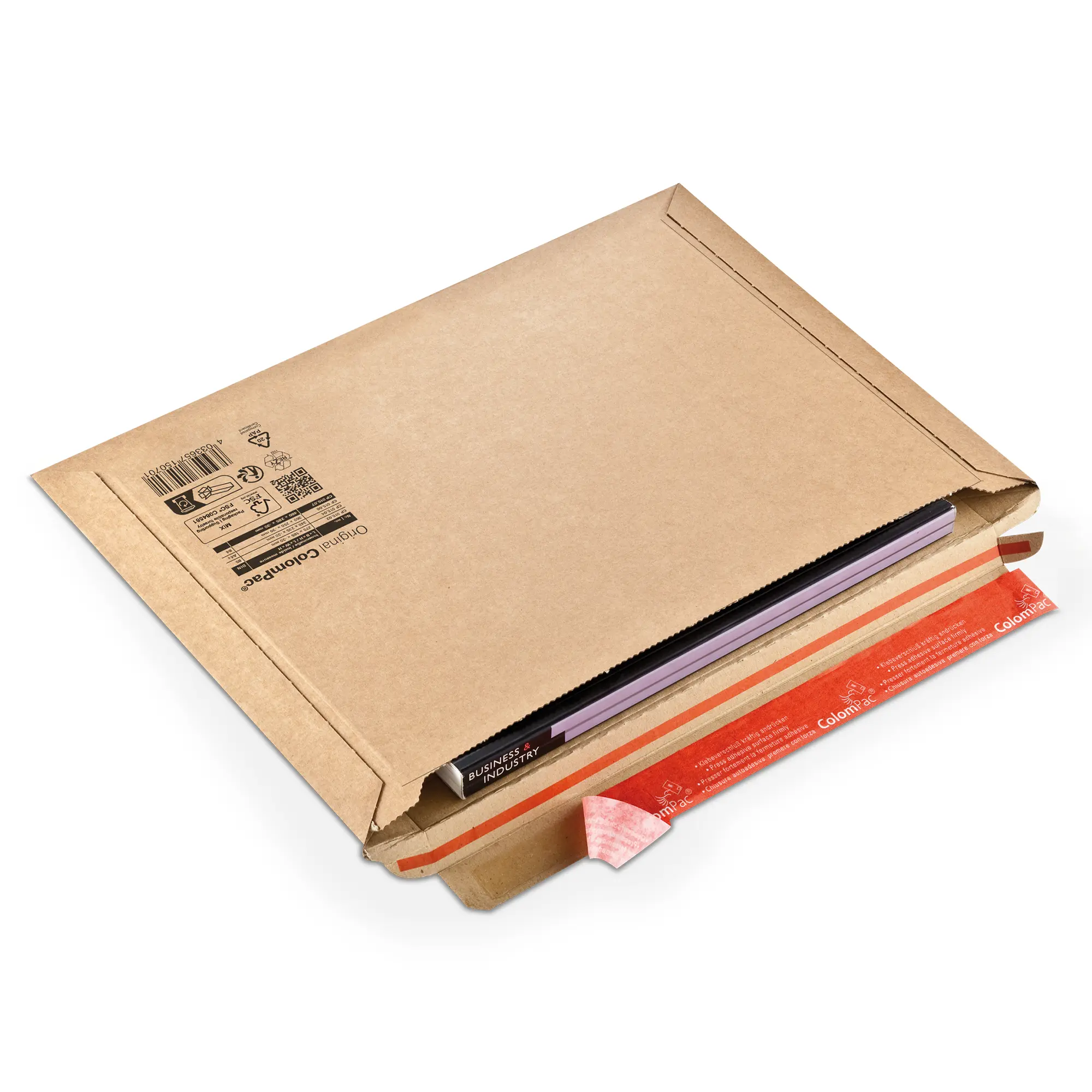 Versandtasche aus Wellpappe 400x285x-30 mm