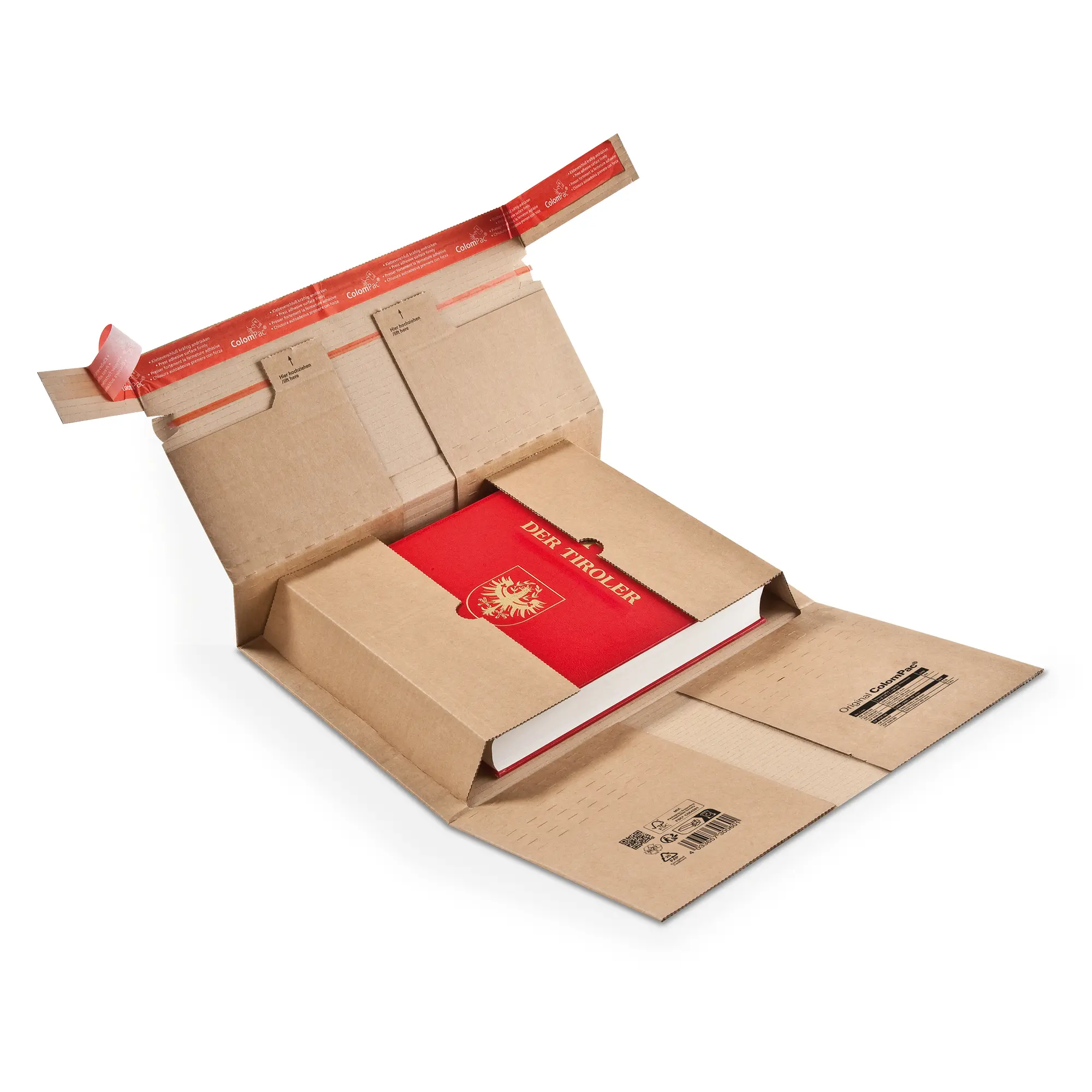 Buchverpackung aus Wellpappe 360x265x-92 mm