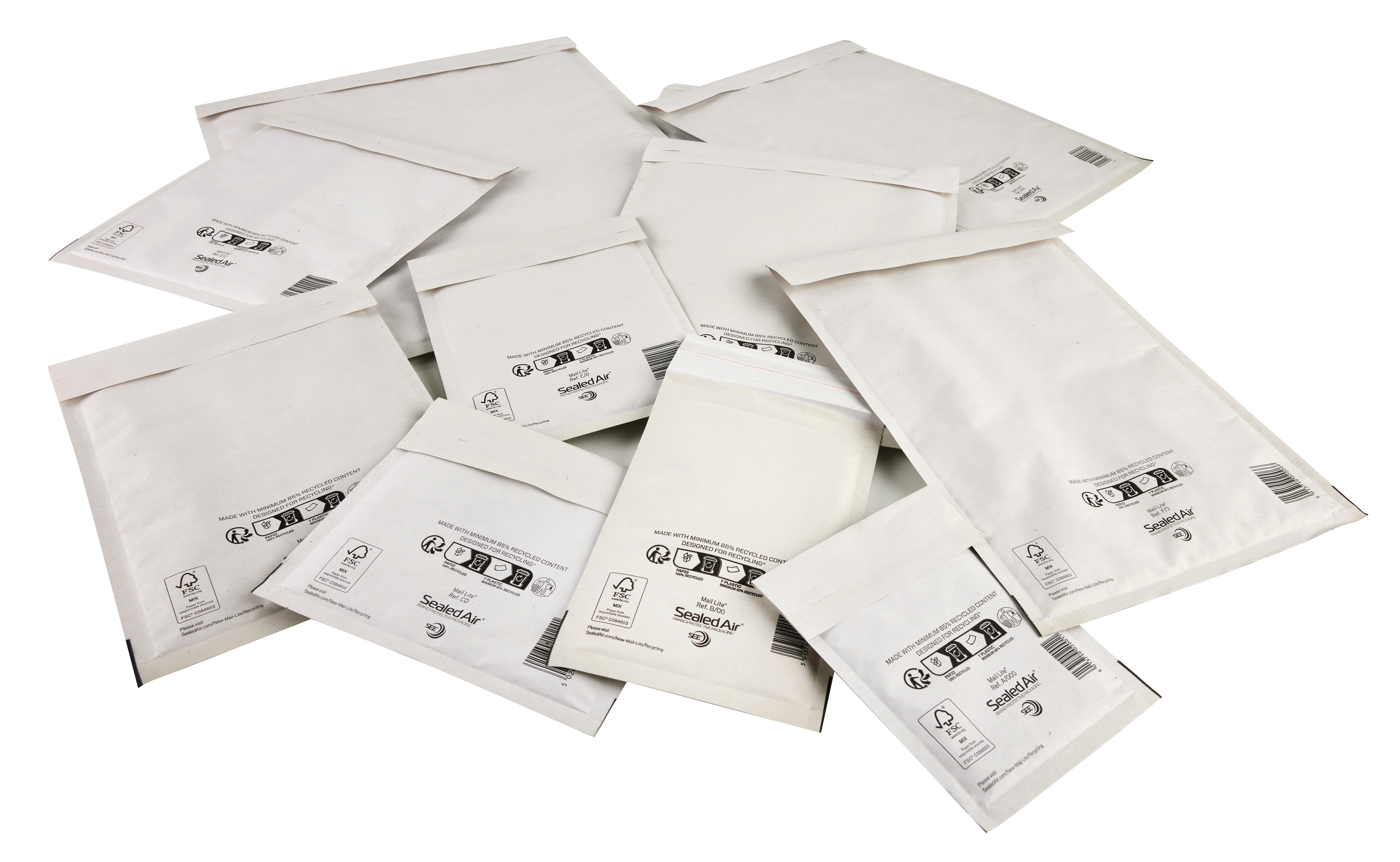 Luftpolster-Versandtasche weiß 110x160 mm