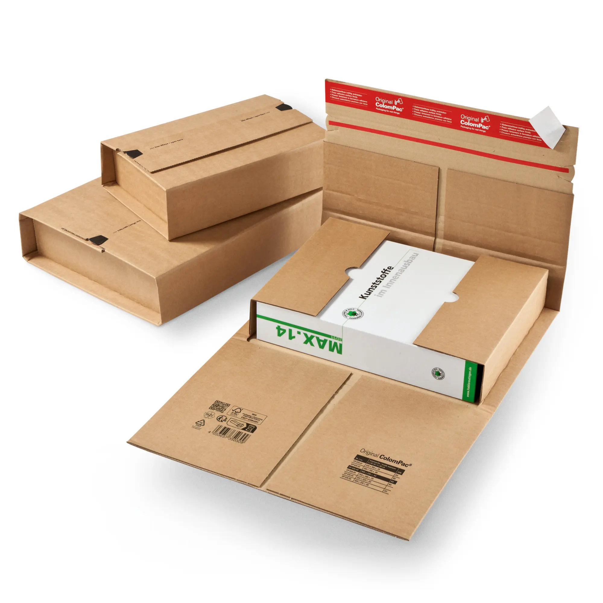 Buchverpackung aus Wellpappe 305x230x-92 mm