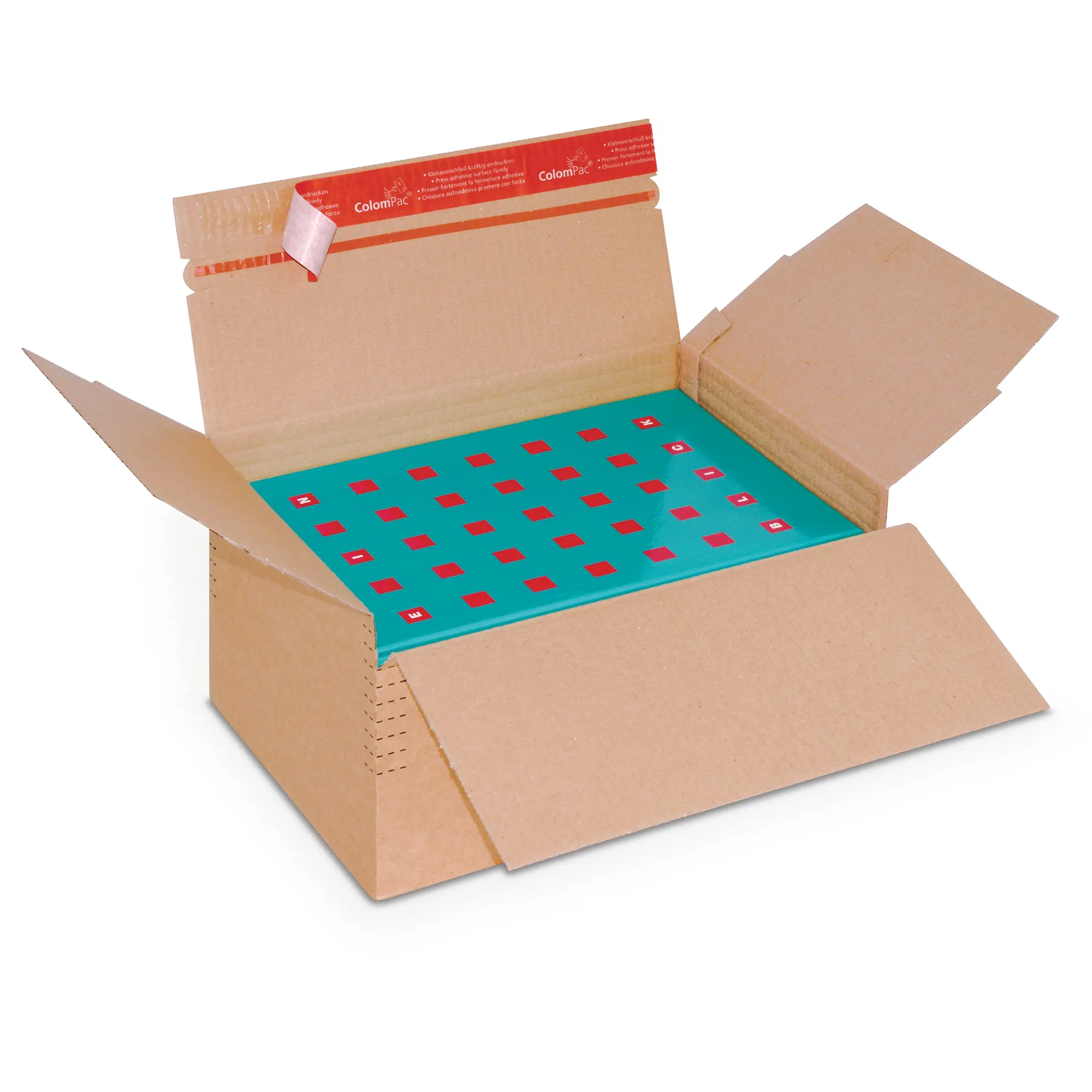 Blitzbodenkarton höhenvariabel 305x228x70-160 mm