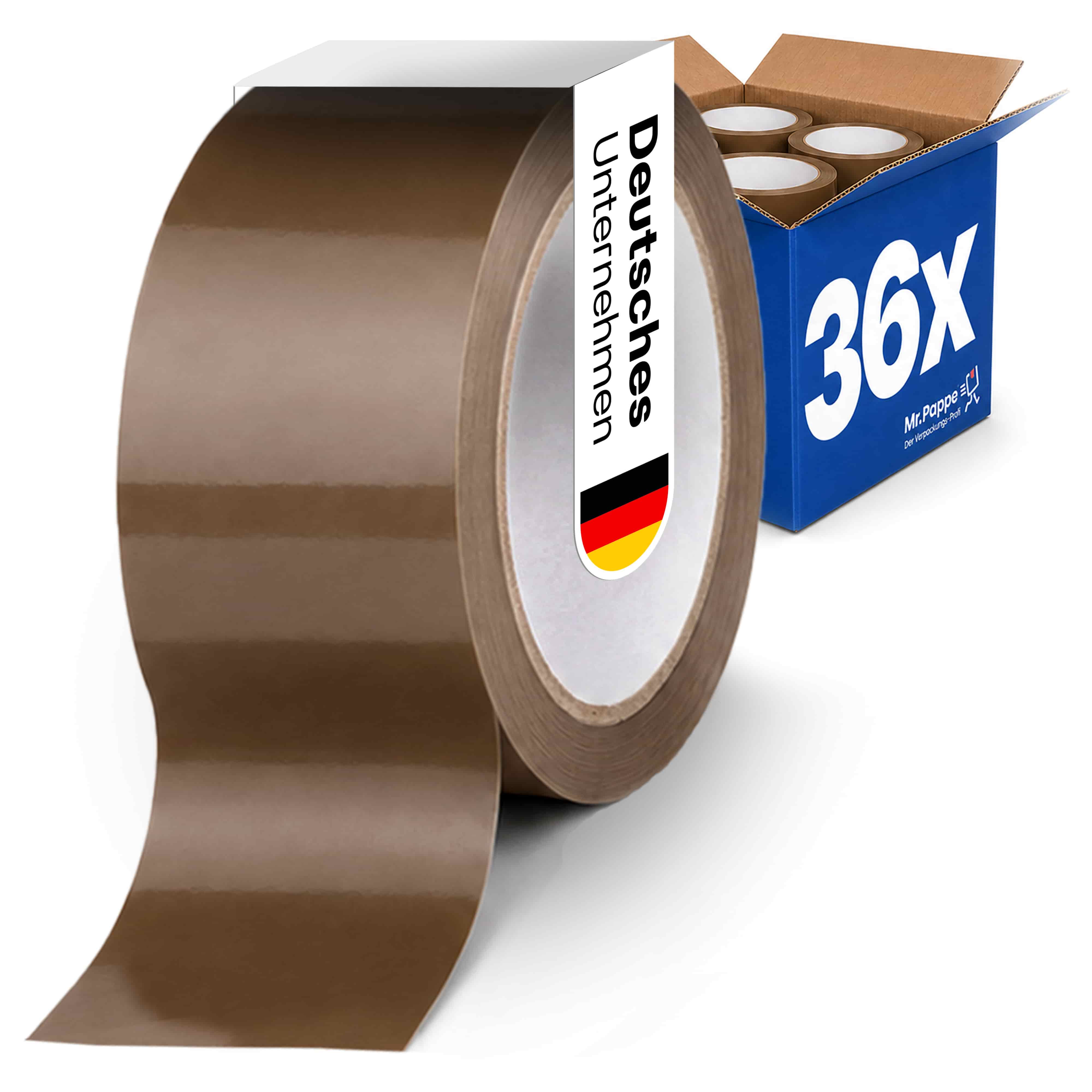 PP-Klebeband 50mm x 66m braun