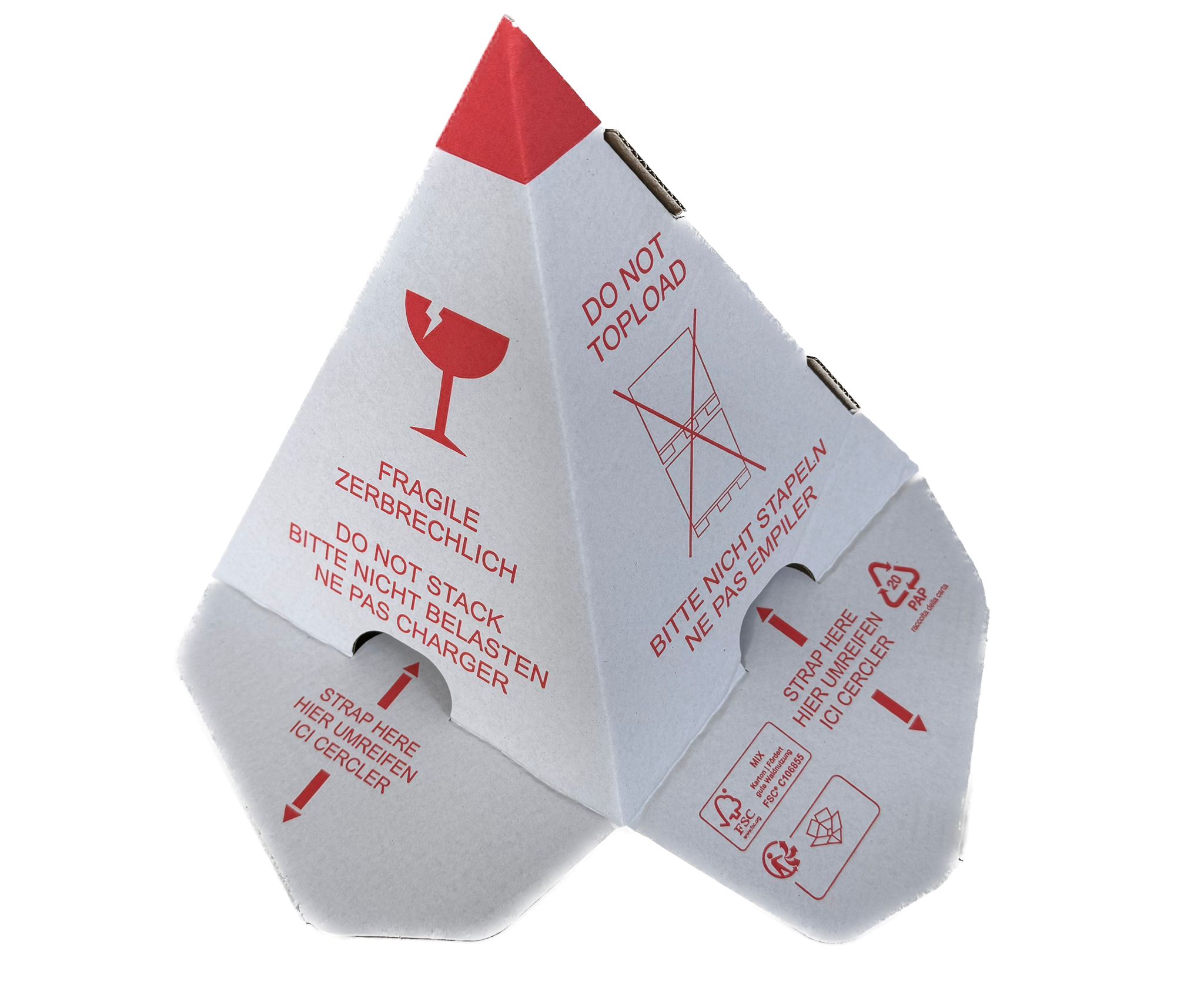 Palettenhütchen weiß 200x200x200 mm