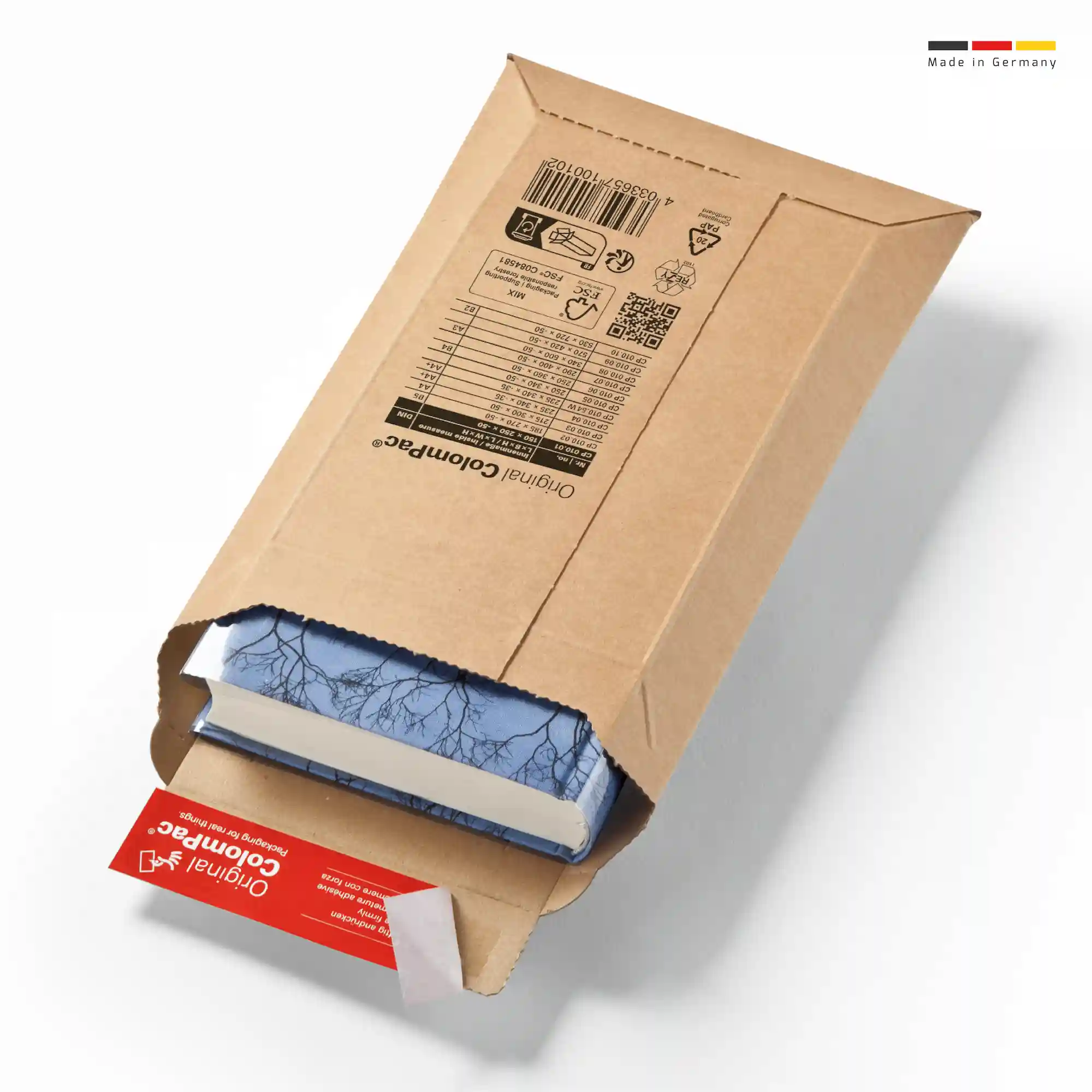 Versandtasche aus Wellpappe 250x340x-50 mm