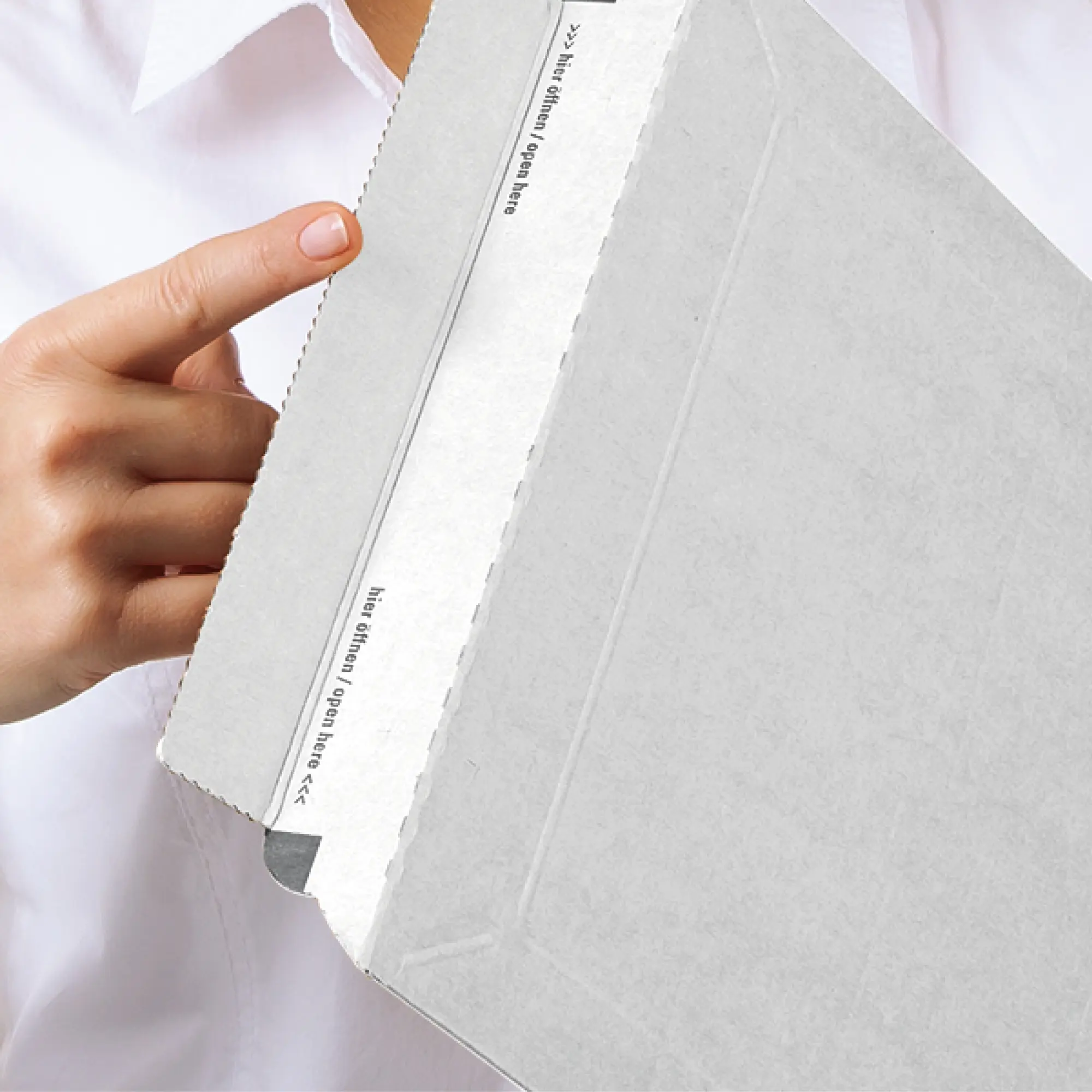 Buchverpackung weiß 350x260x-70 mm