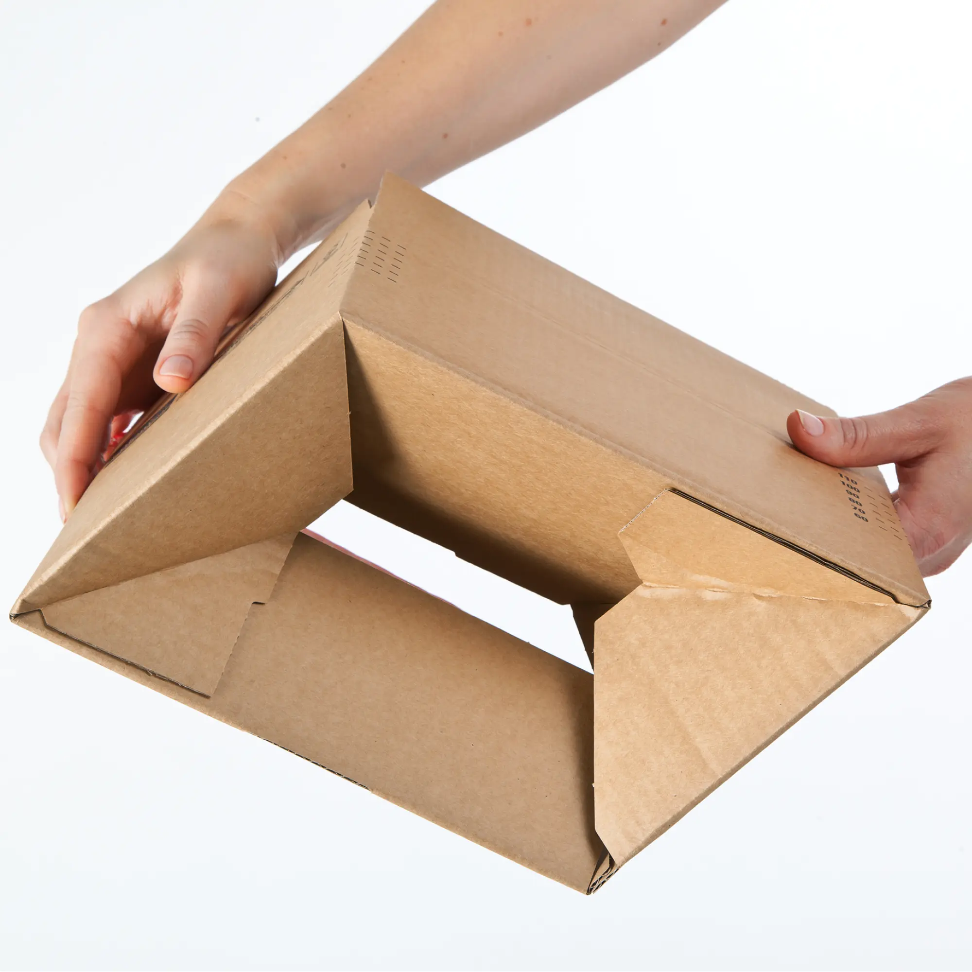 Blitzbodenkarton aus Wellpappe 195x145x90 mm