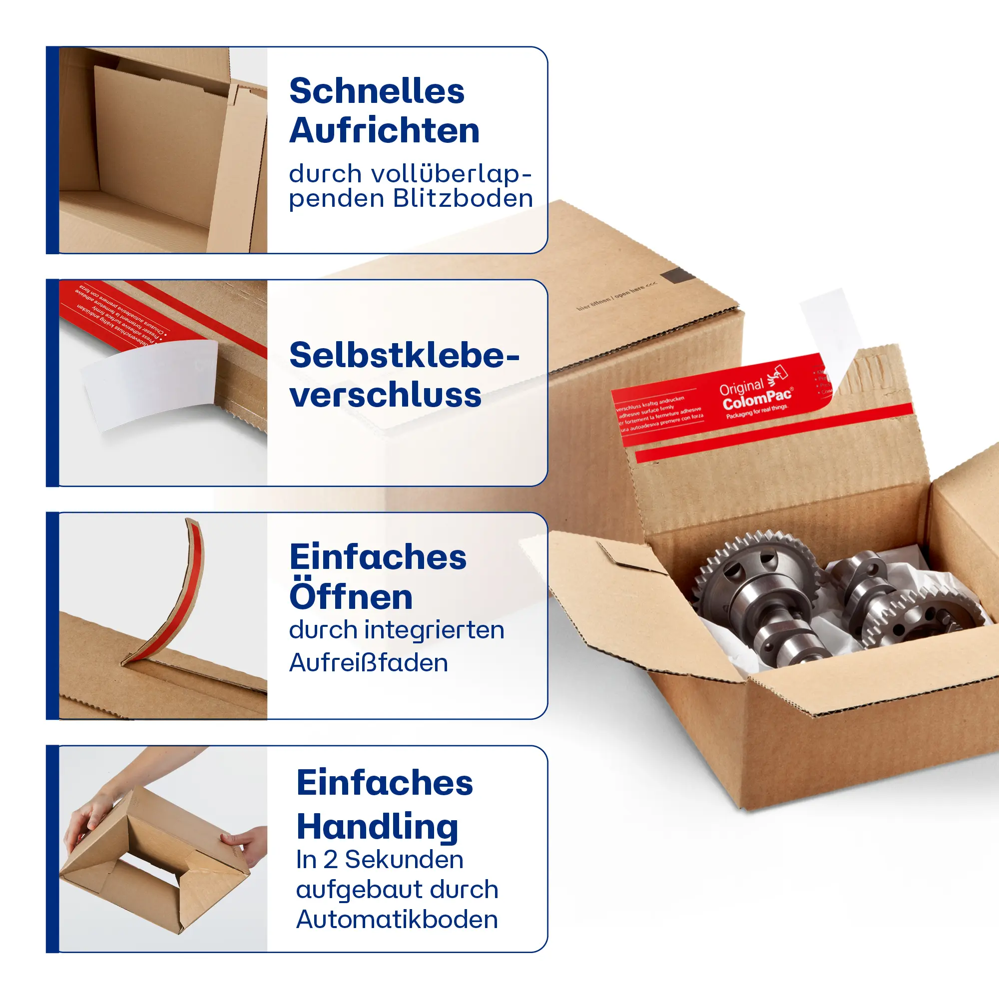 Blitzbodenkarton 230x160x50 mm