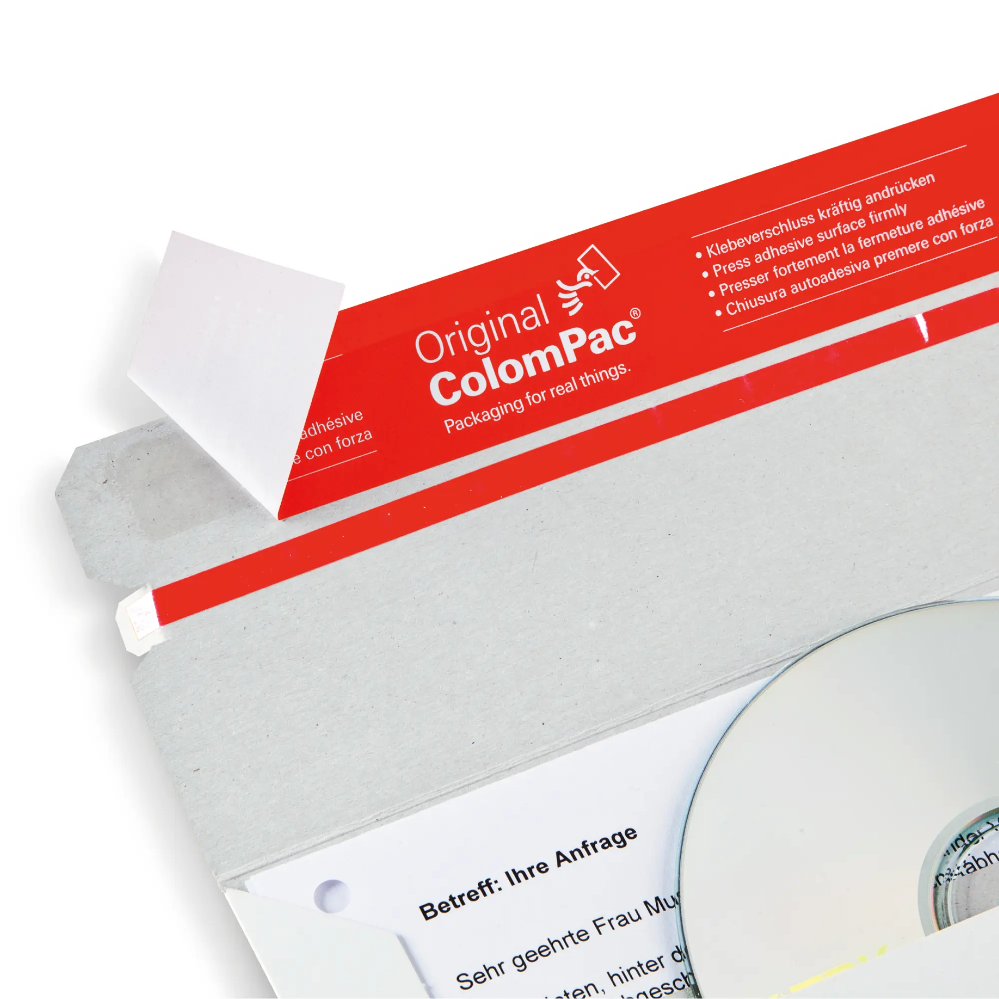 Versandtasche aus Vollpappe 170x245x-30 mm