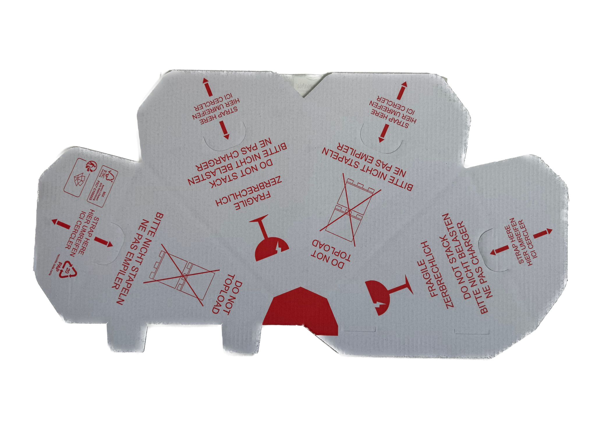 Palettenhütchen weiß 200x200x200 mm