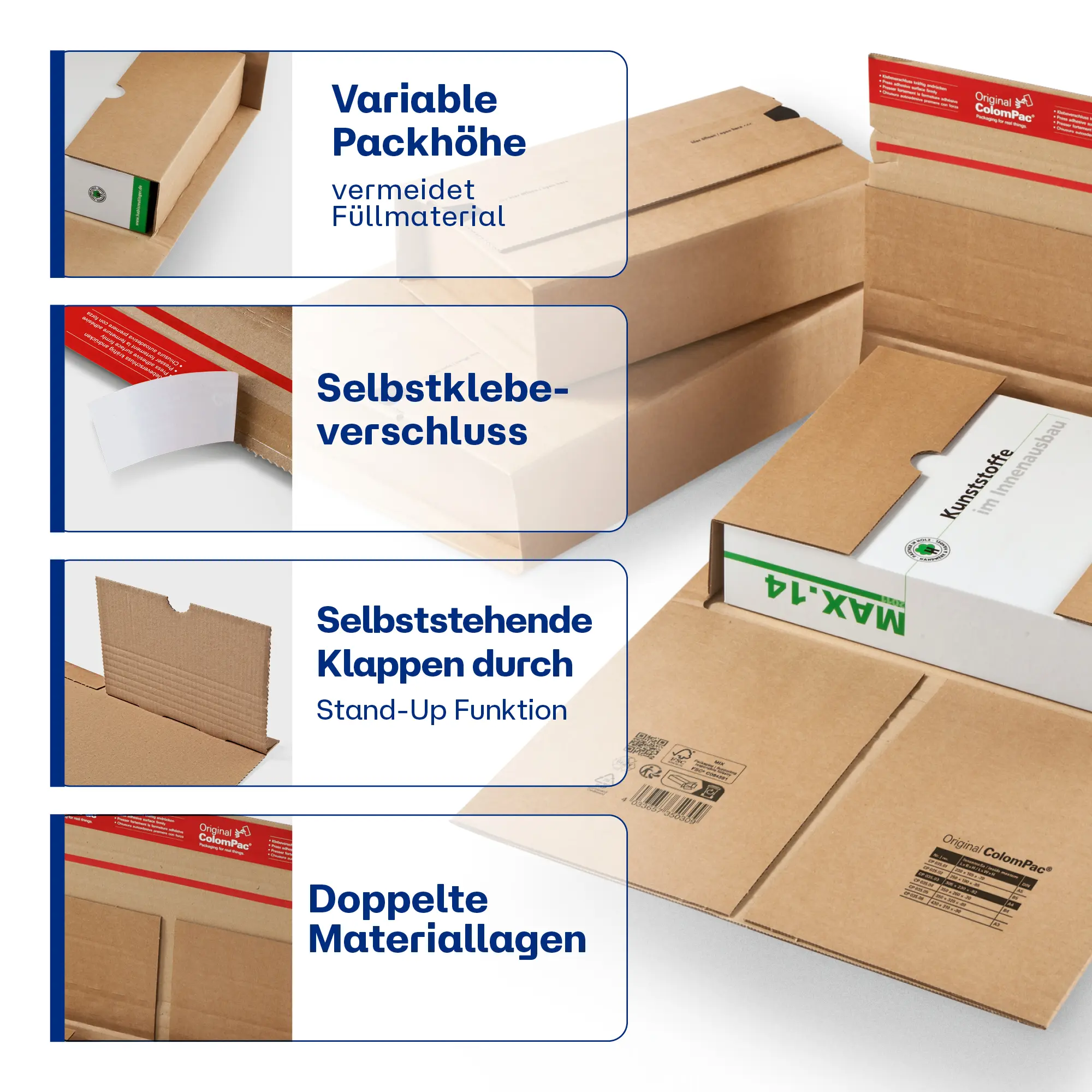 Buchverpackung aus Wellpappe 250x190x-85 mm