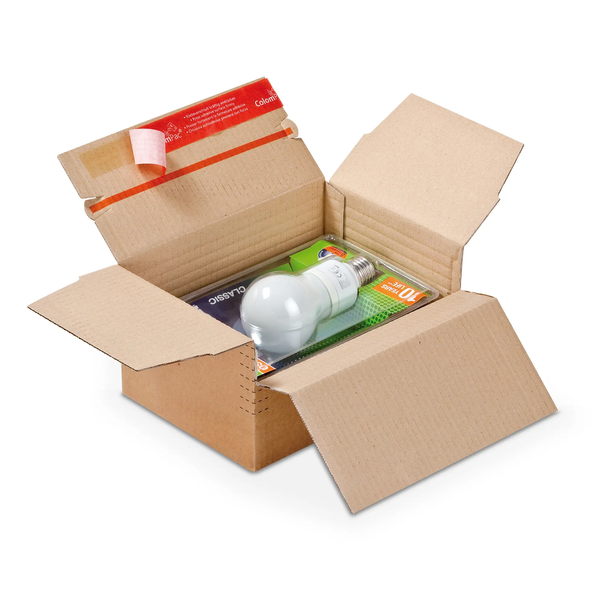 Blitzbodenkarton höhenvariabel 229x164x50-115 mm