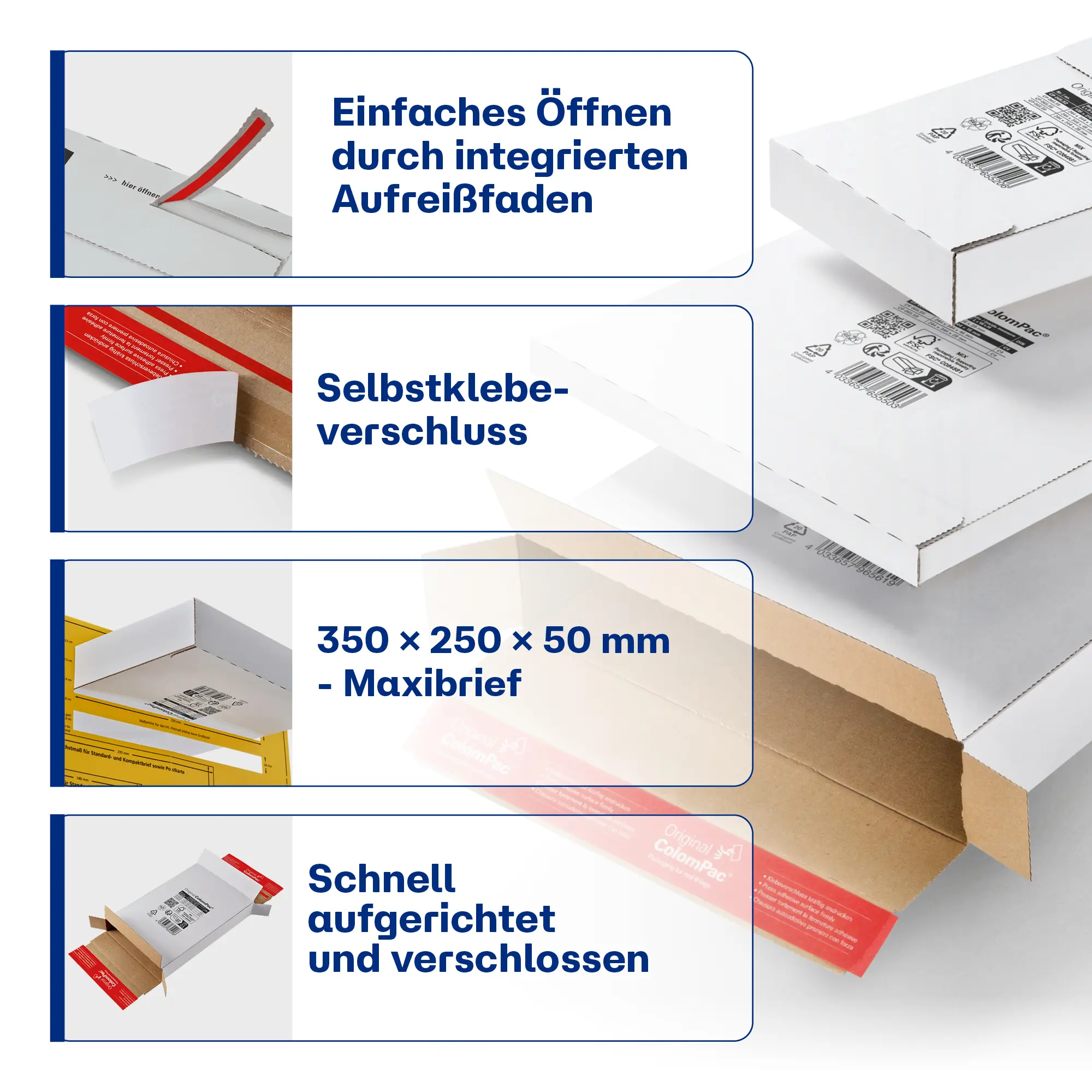 Versandtasche aus Wellpappe 244x344x28 mm