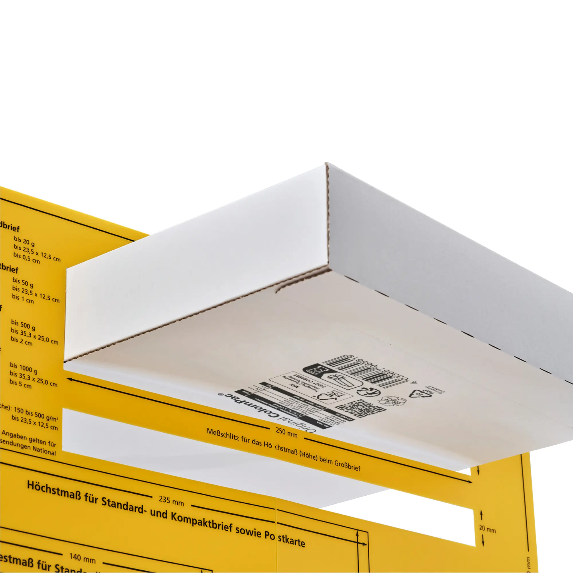 Versandtasche aus Wellpappe 244x344x45 mm