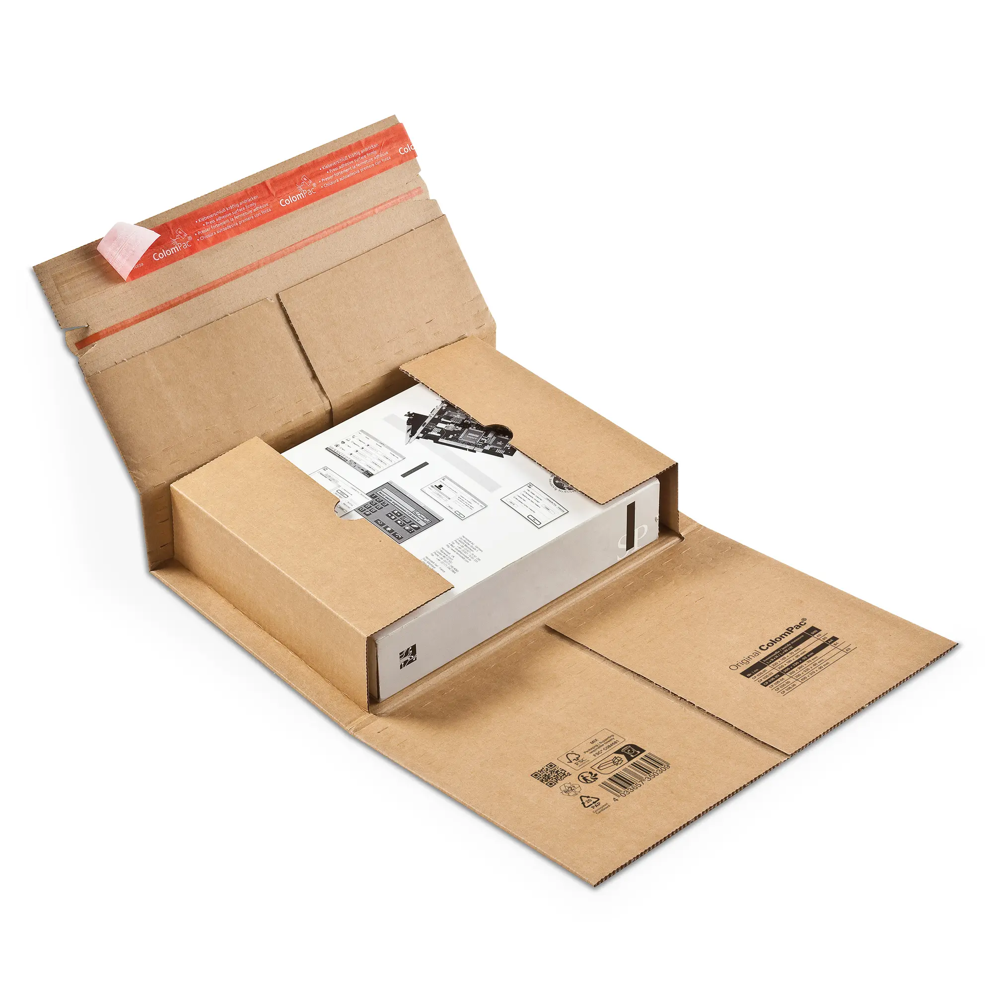 Buchverpackung aus Wellpappe 305x230x-92 mm