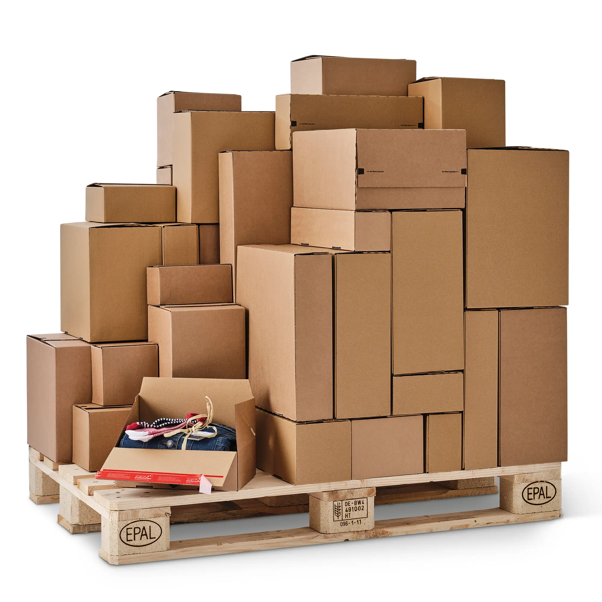 Blitzbodenkarton aus Wellpappe 294x194x287 mm