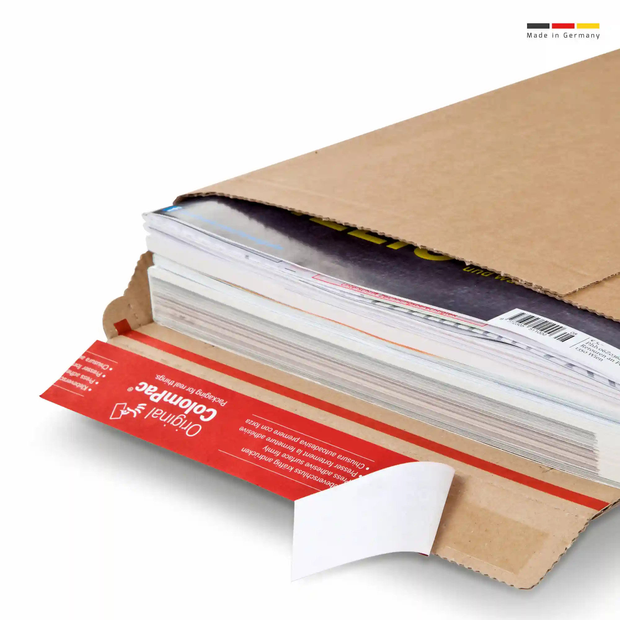 Versandtasche aus Wellpappe 250x340x-50 mm