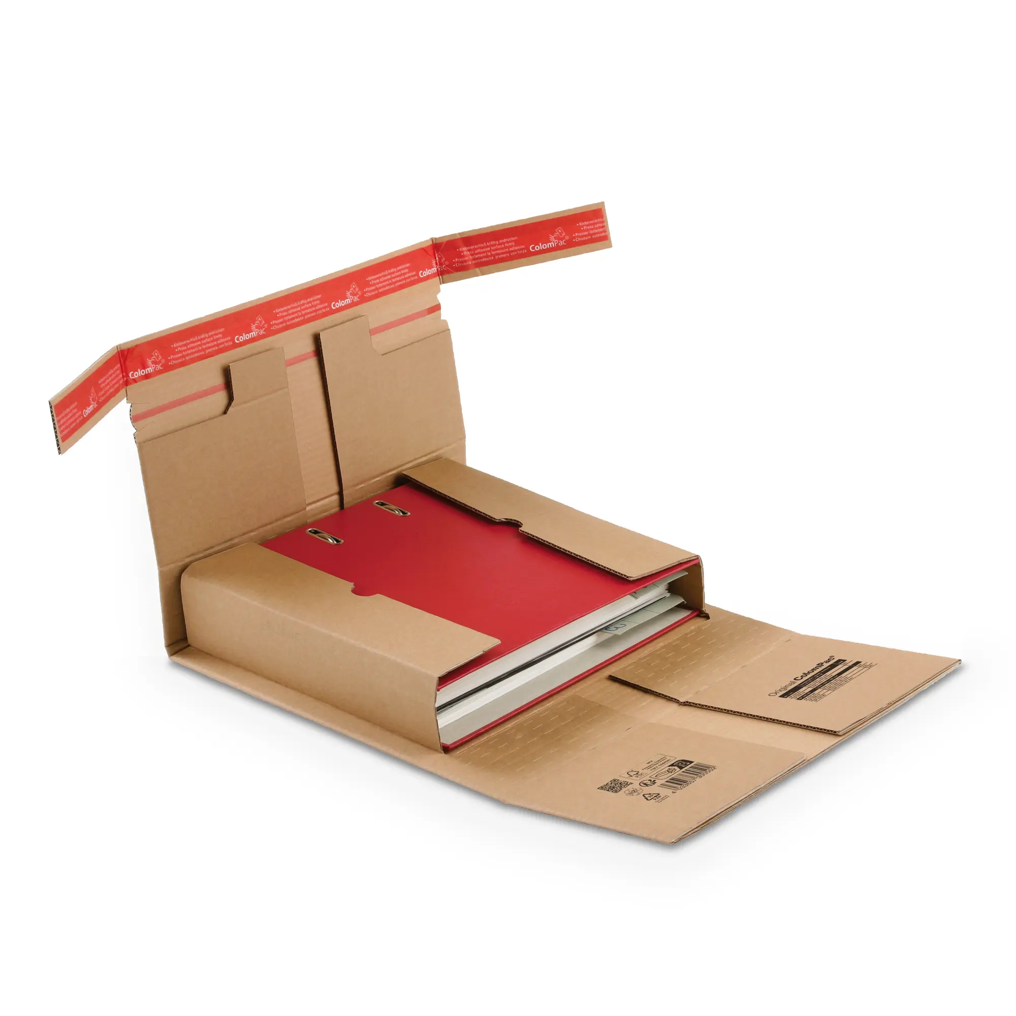 Buchverpackung aus Wellpappe 322x292x35-80 mm