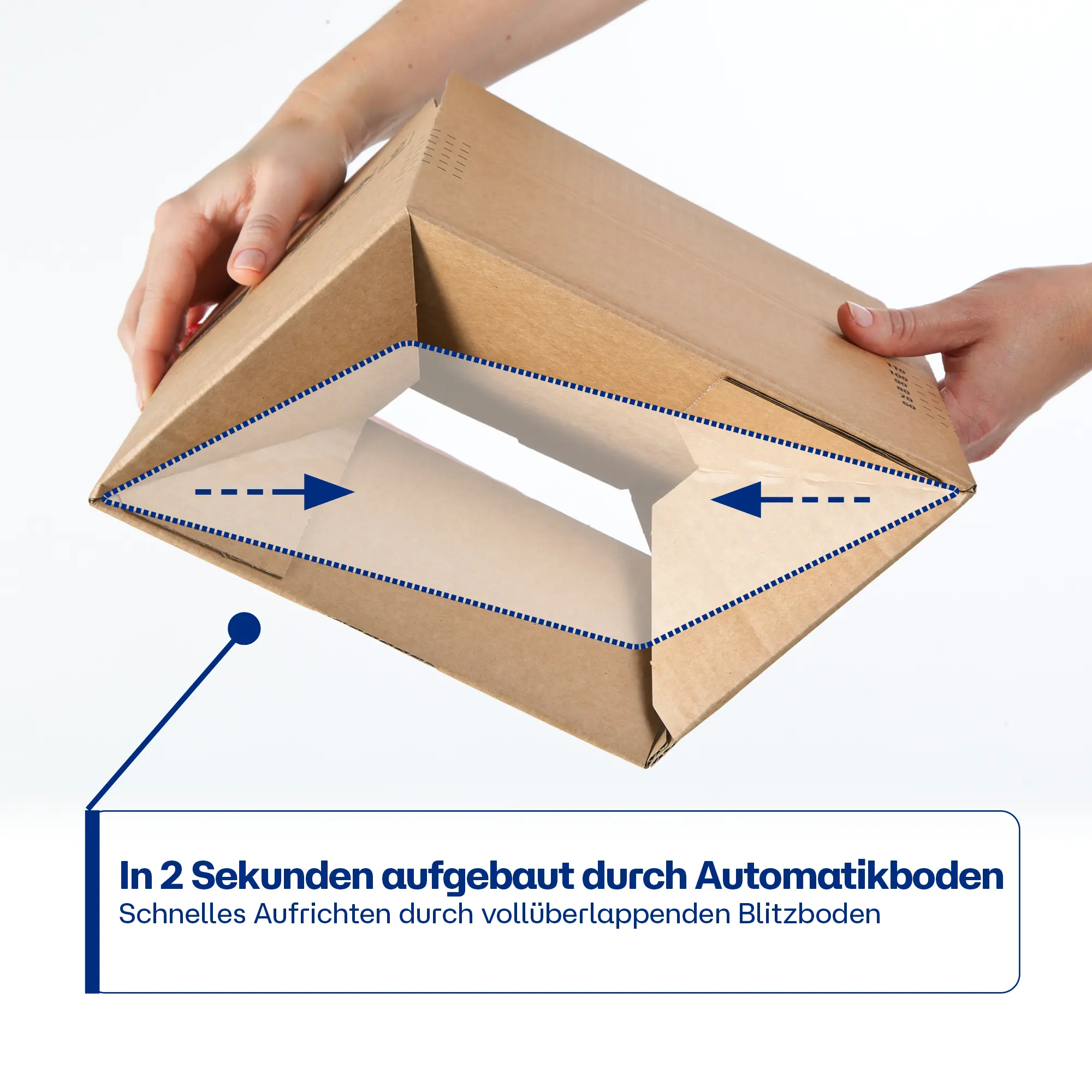 Blitzbodenkarton 159x129x70 mm