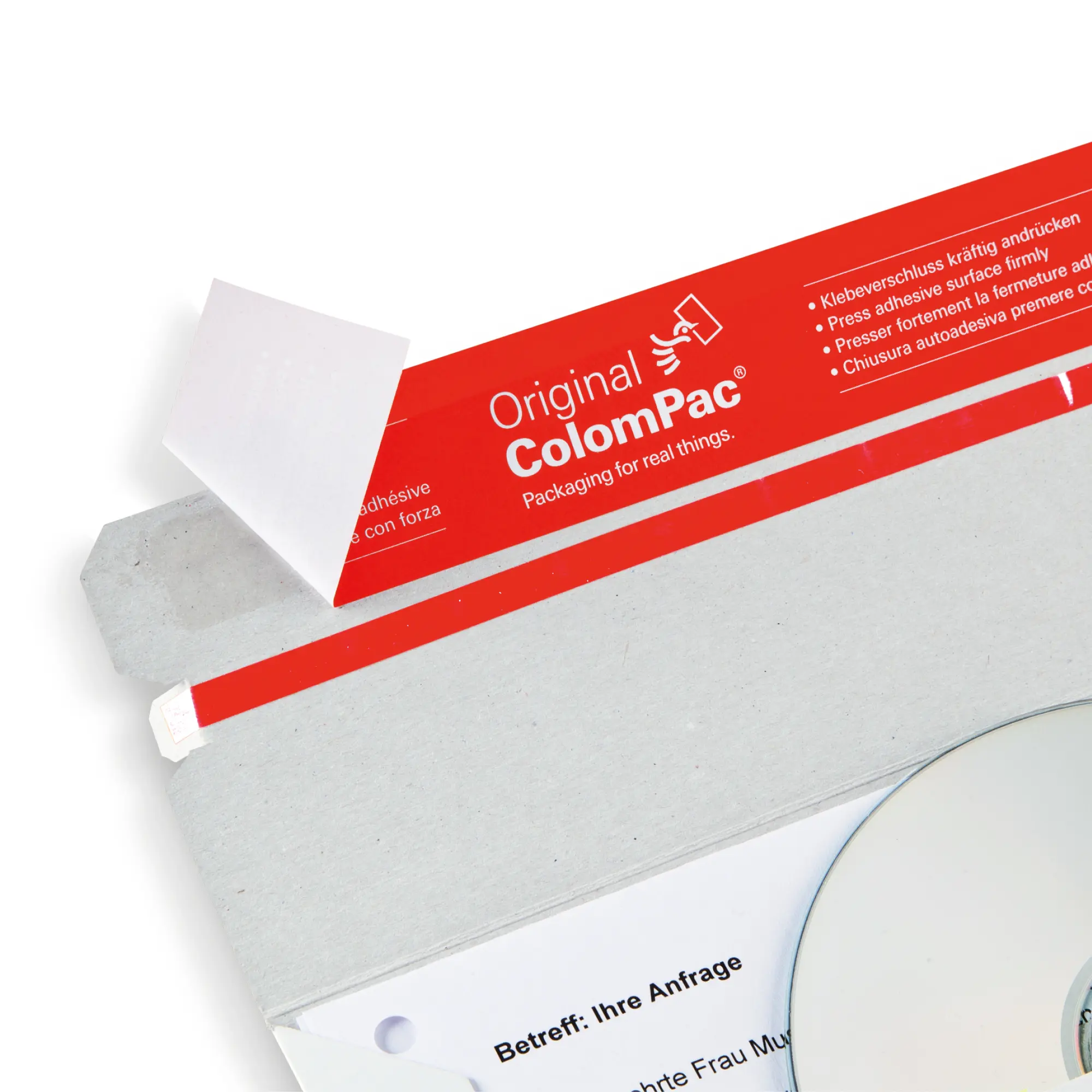 Versandtasche mit Querbefüllung 227x160x-30 mm