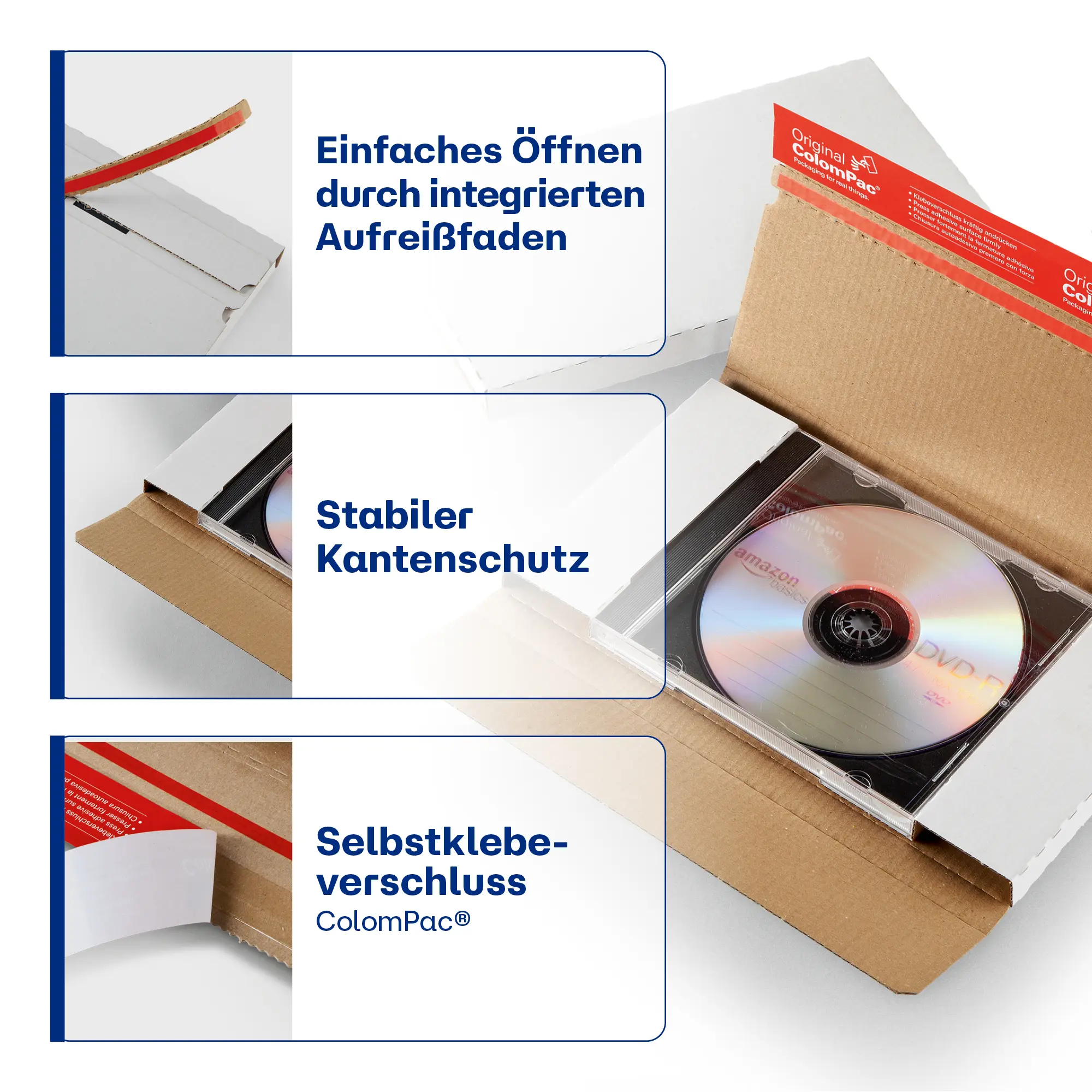 CD Jewelcase Versandbrief 225x125x12 mm
